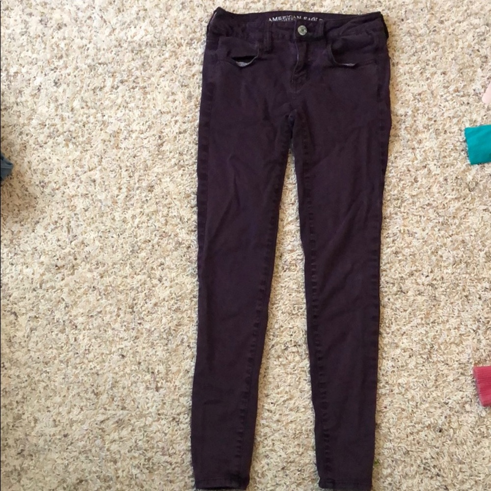 Purple American Eagle Jeggings